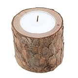 Candelabro de madera: no es solo un candelabro, sino también una maceta y un adorno de decoración especial, maceta de tocón