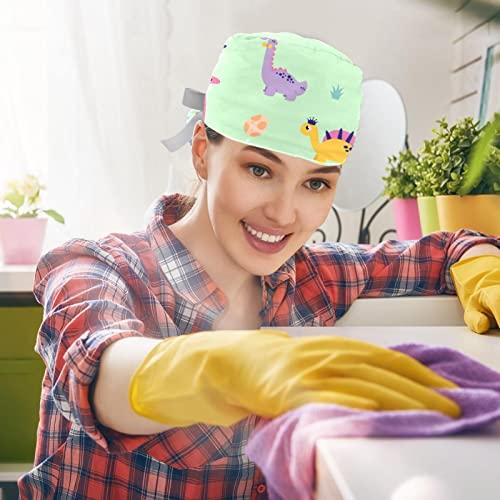 Casquettes de travail dinosaures JDEZ anti-transpiration pour rester au sec en cuisine et soin - 5