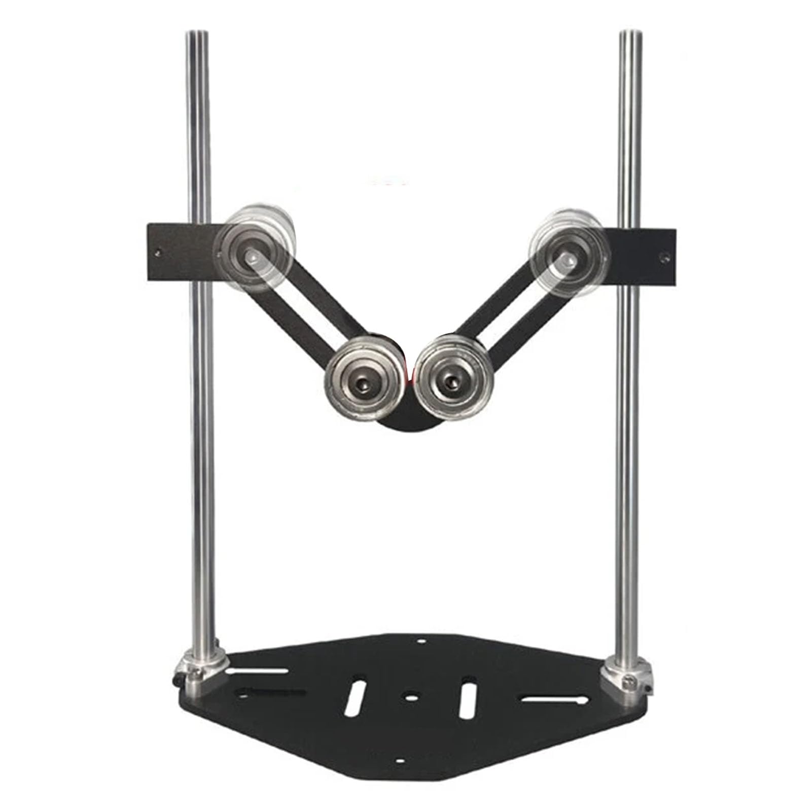 Jeffergarden Soporte de Rodillo en Forma de V, Capacidad de Carga de 100 Kg, Soporte de Ajustable Resistente para Corte de Carpintería y Alimentación de Material de Tuberías
