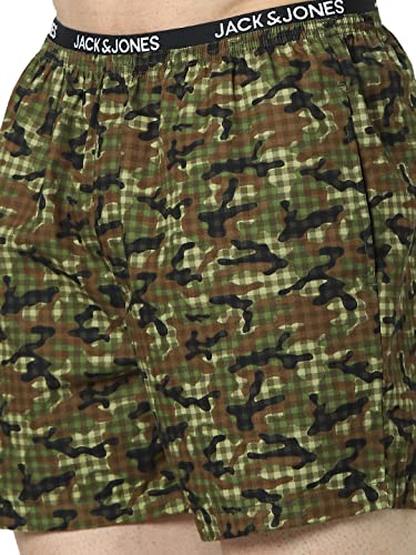 Image of JACK & JONES Men's Cotton Blend Modern Regular Solid Boxer Shorts