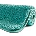 SFLXO Tapis de bain 120 cm x 70 cm - Antidérapant - Lavable en machine - Tapis de bain doux absorbant l'eau - Microfibre moelleuse - Turquoise - Réutilisable