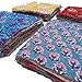 E-Tailor® Ethnic Elegance: Indian Handblock Floral Pre-Cut Quilt Squares in Assorted Cotton Fabrics for Quilting, Sewing, DIY Patchwork Craft Assorted Print-Floral-Multicolored-(Pack of 50) (9x9)
