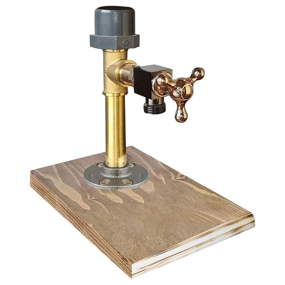 Soporte en forma de grifo de madera para servir licores sin goteos ni manchas en tus reuniones