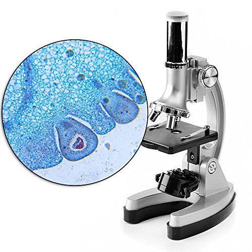 Landove Kids and Beginners Microscope Set with 300x 600x 1200x Magnifications,Metal Arm and Base,Includes 70pcs+ Accessory Set and Handy Storage Case- with Smartphone Adapter - Thumbnail 3