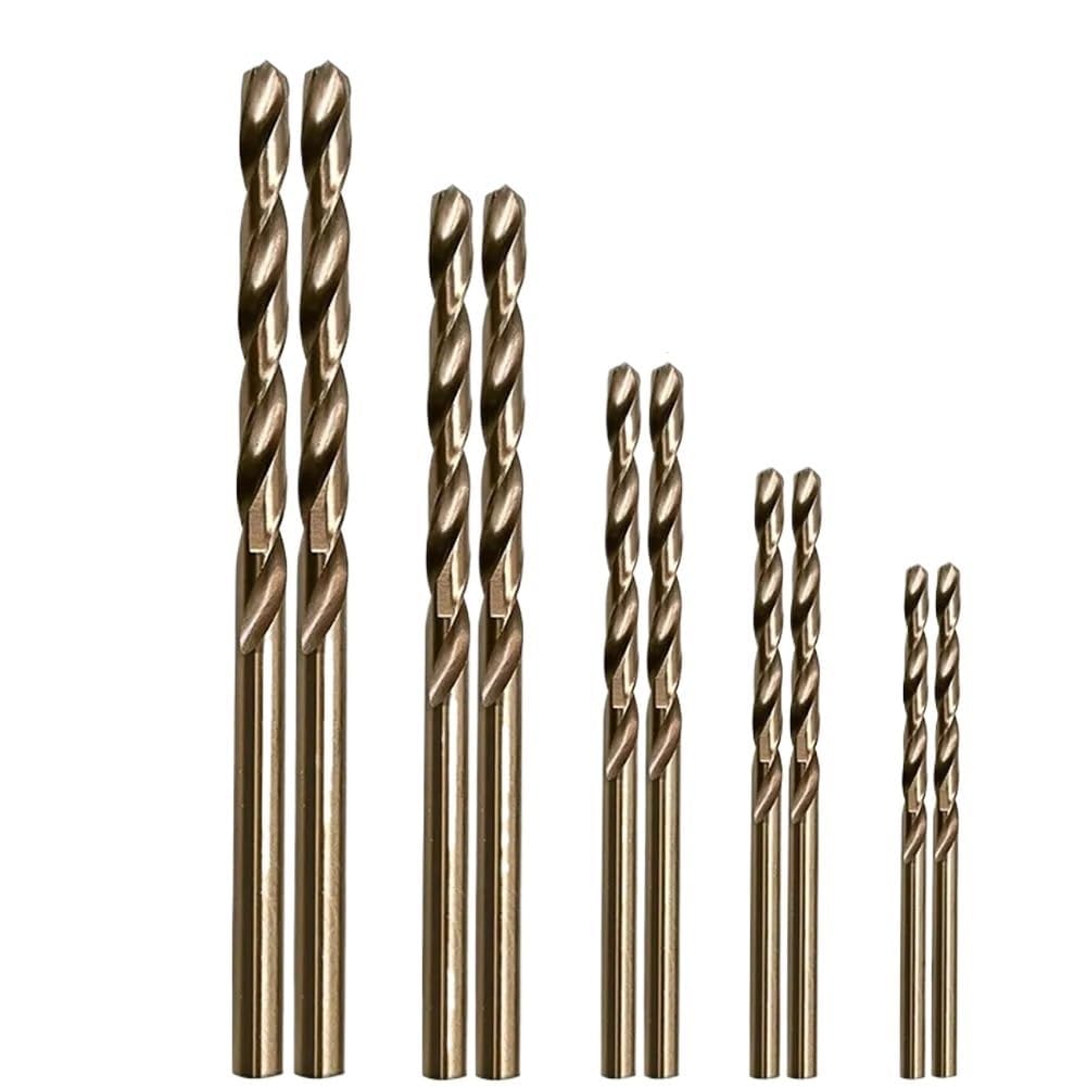 Foret hélicoïdal, 10 Pièces 1-3mm Forets Au Cobalt, Jeu De Forets Hélicoïdaux M35 HSS for Métal Dur, Etc.