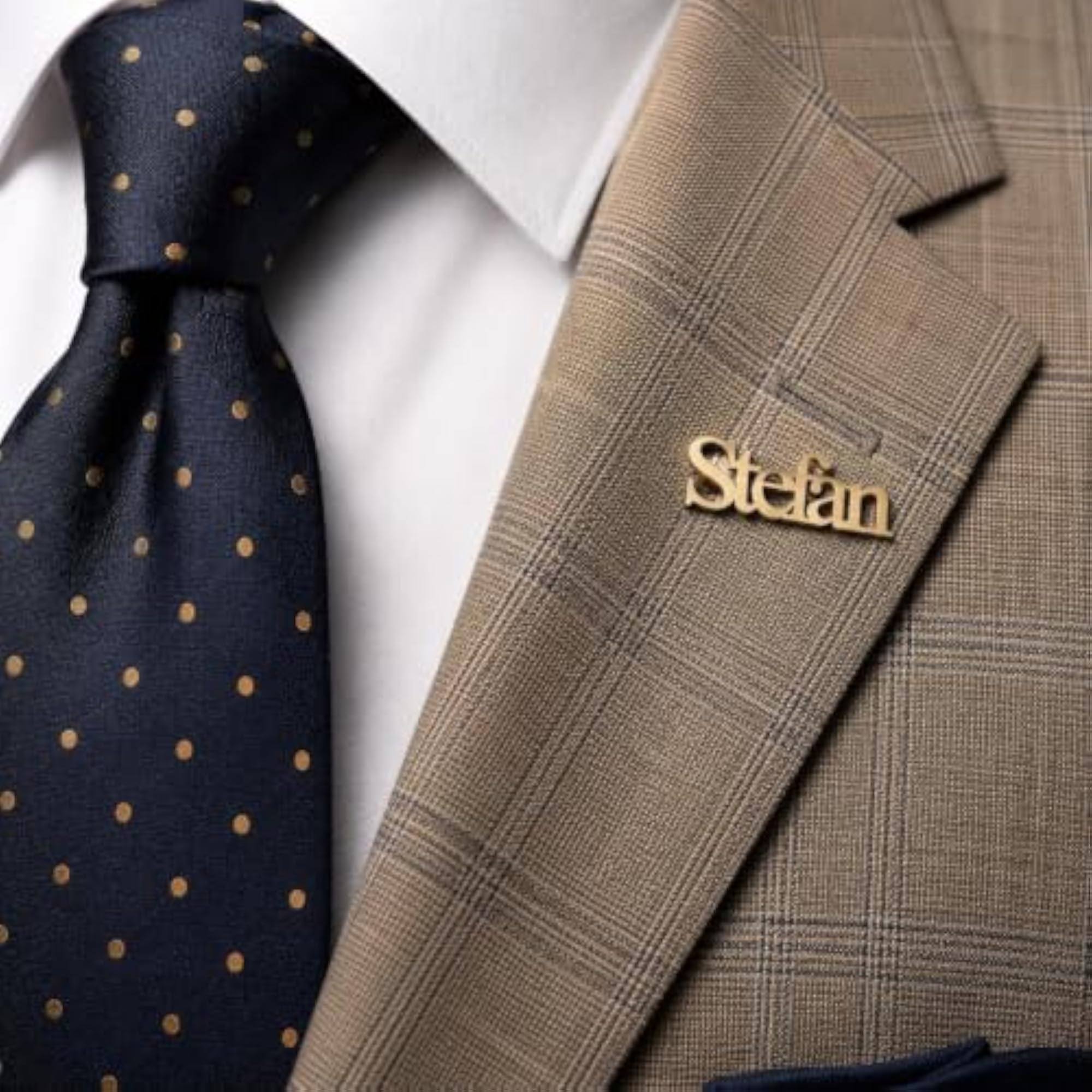 Personalized Name Lapel Pin for Men & Women