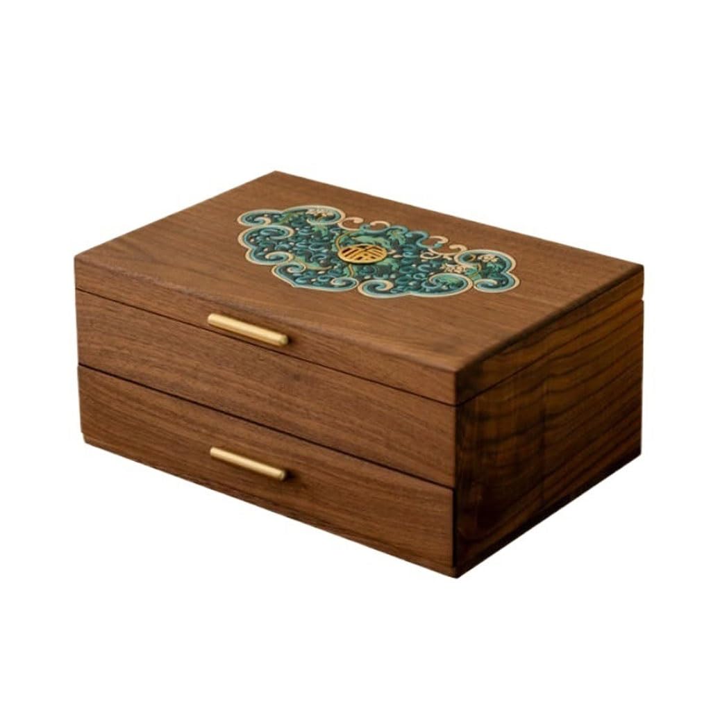Boîte à bijoux en noyer uotmui coffret cadeau haut de gamme bois