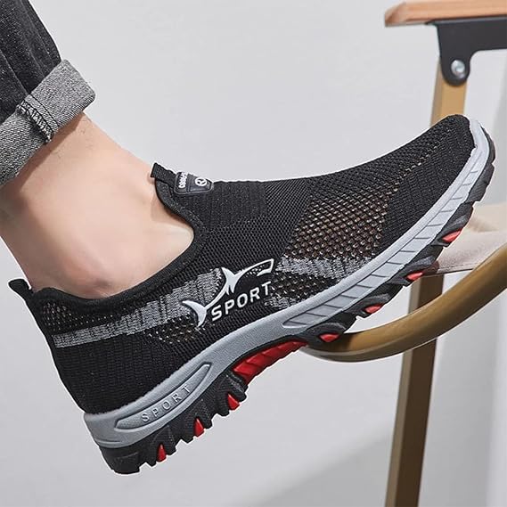 Jarv Cooling Comfort Sneaker, Atlacoast Jarva Mens Sneakers, Summer Lightweight Breathable Weave Mesh Slip-On Walking Shoes4