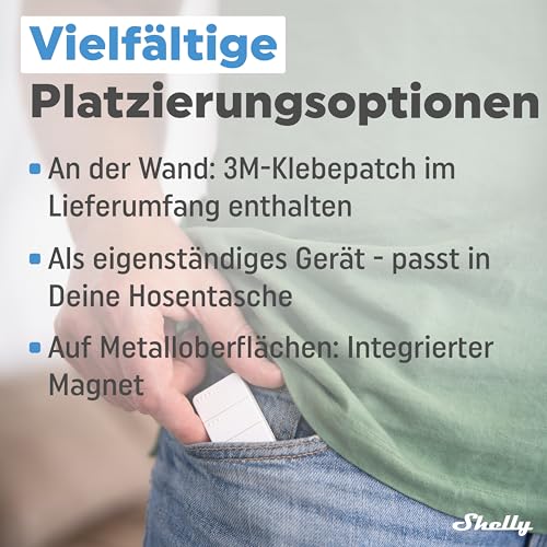 Shelly BLU RC Button 4, Bluetooth-Fernbedienung mit Magnethalterung, Szenenaktivierung, Einfache Steuerung, Multiklick-Aktionsauslöser… – Ansicht 6