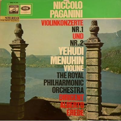 Niccolo Paganini. Violinkonzerte Nr. 1 und 2. Yehudi Menuhin Violine. Royal Philharmonic Orchestra. Vinyl LP.
