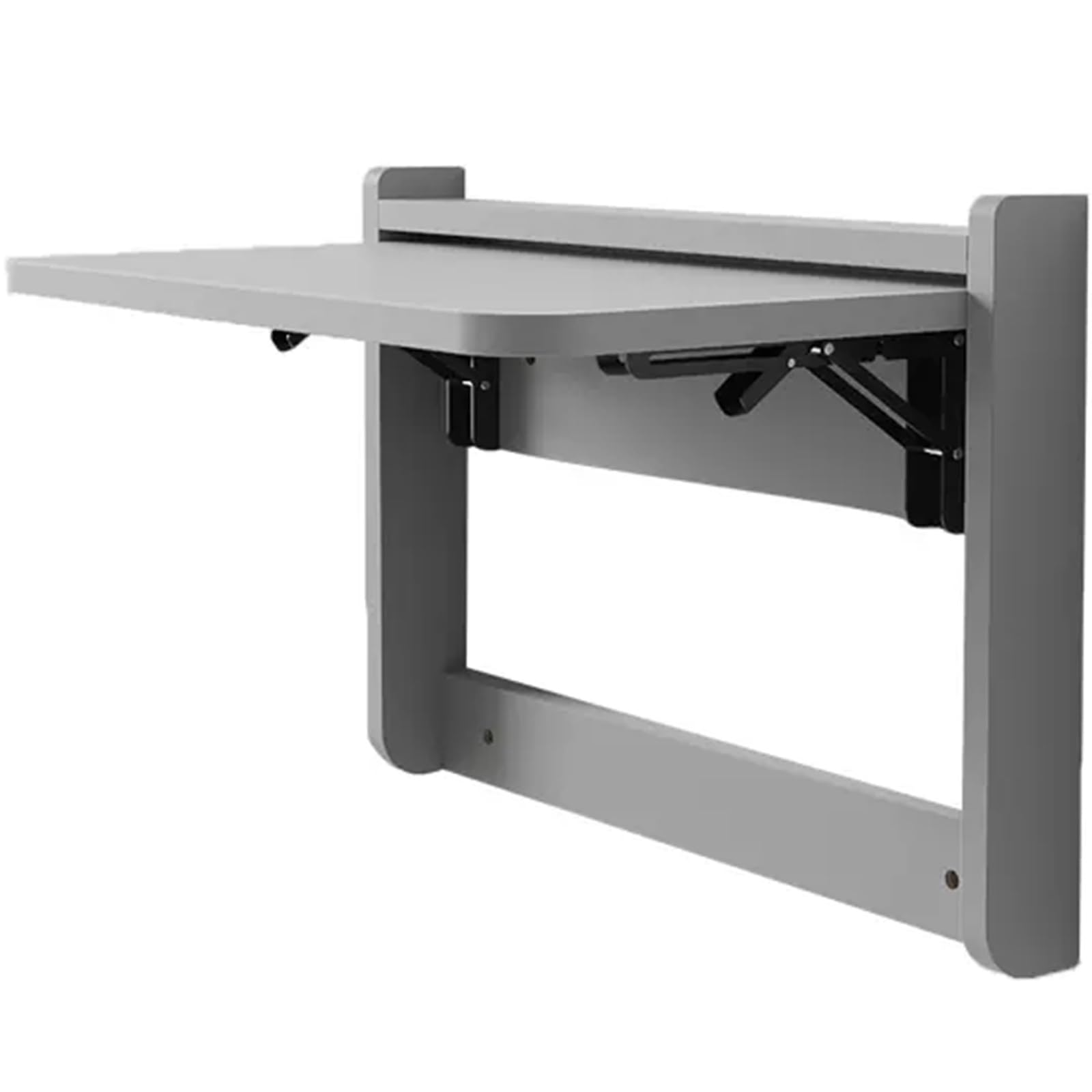 Table pliante murale bois bureau flottant gain de place buanderie