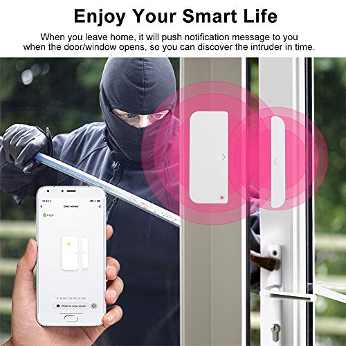 DECDEAL WiFi Porta Alarme Janela Sensor Detector Smart Home Security SmartLife App Control Compatibl