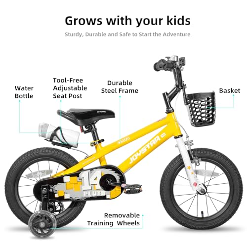 Image of JOYSTAR Pluto 12-20 inch Kids Bike with Light Up Training Wheels