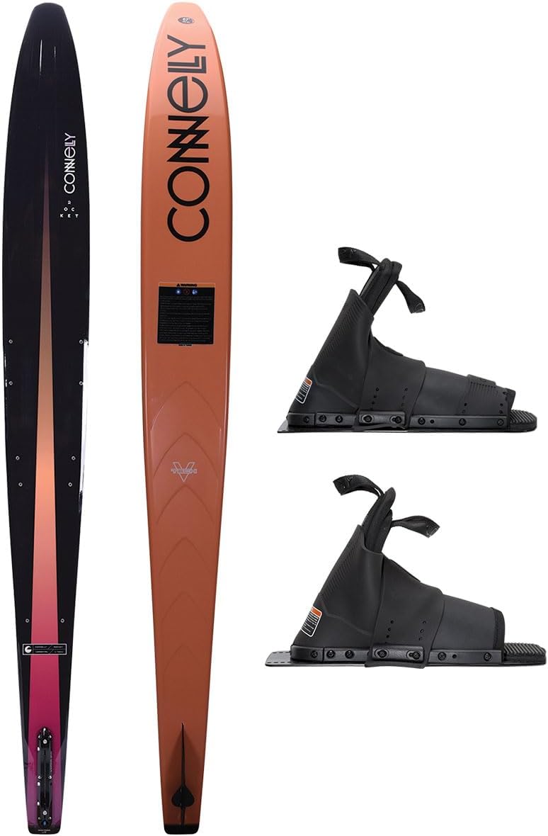 Connelly Rocket Waterski 2025, 65", Stoker - Men's 4-5 - Double Boot