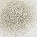 Tibaoffy Size 12/0 Crafts Glass Seed Beads 2mm Transparent Silver Beads for Jewelry Making (Total About 100g About 12000pcs)