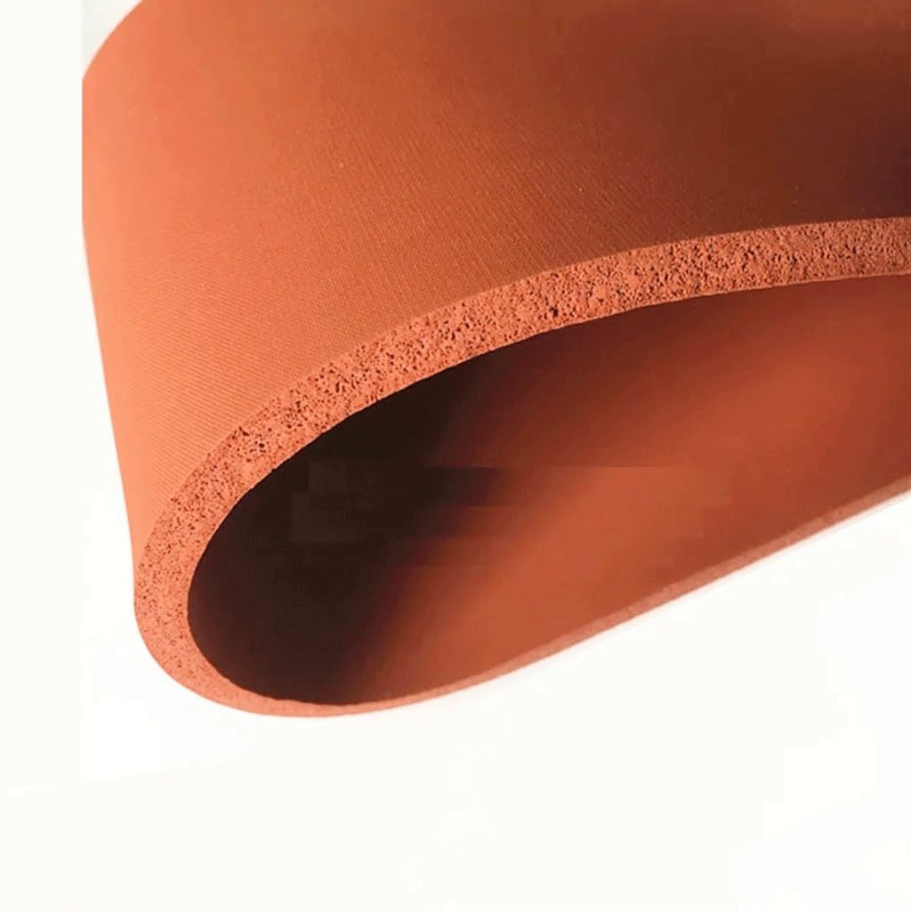 Tira de sellado de espuma de silicona, Tira de sellado espuma silicona, hoja esponja, 500x500mm, rojo, varios tamaños, sello for puerta y ventana(Medium)