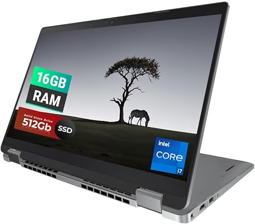 Dell Latitude 5330 2-in-1 Touchscreen Business Laptop | 13.3" 1920x1080 FHD | Core i7-1265U - 16GB RAM - 512GB SSD Hard Drive | 10 cores @ 4.8 GHz Windows 11 Pro (Renewed)