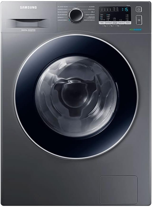 Lava e Seca Frontal 11Kg Automática 110 Volts, Inox, Samsung | Amazon ...