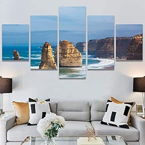 SIGNWIN 5 Panel Canvas Wall Art Modern Art...