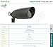 Westgate LED Landscape Spotlight Waterproof Spotlight Adjustable Directional Lighting for Patio Deck Yard Garden Pathway Pool Area - All Accessories Included (1 Black)