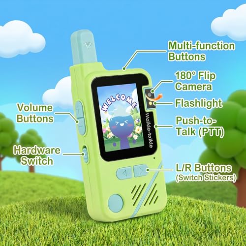 Video Walkie Talkies for Kids Ages 3-12 Camping Outdoor Toys Gifts for Kids by AISPARKY - Image 2