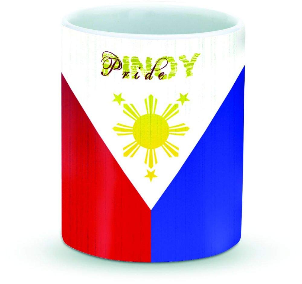 StylizeddDesigner Printed Coffee Mug with Heavy Duty Handle 11oz Ceramic Personalised Gift Mugs Cup [Microwave Safe & Dishwasher Proof ] - Pinoy Pride