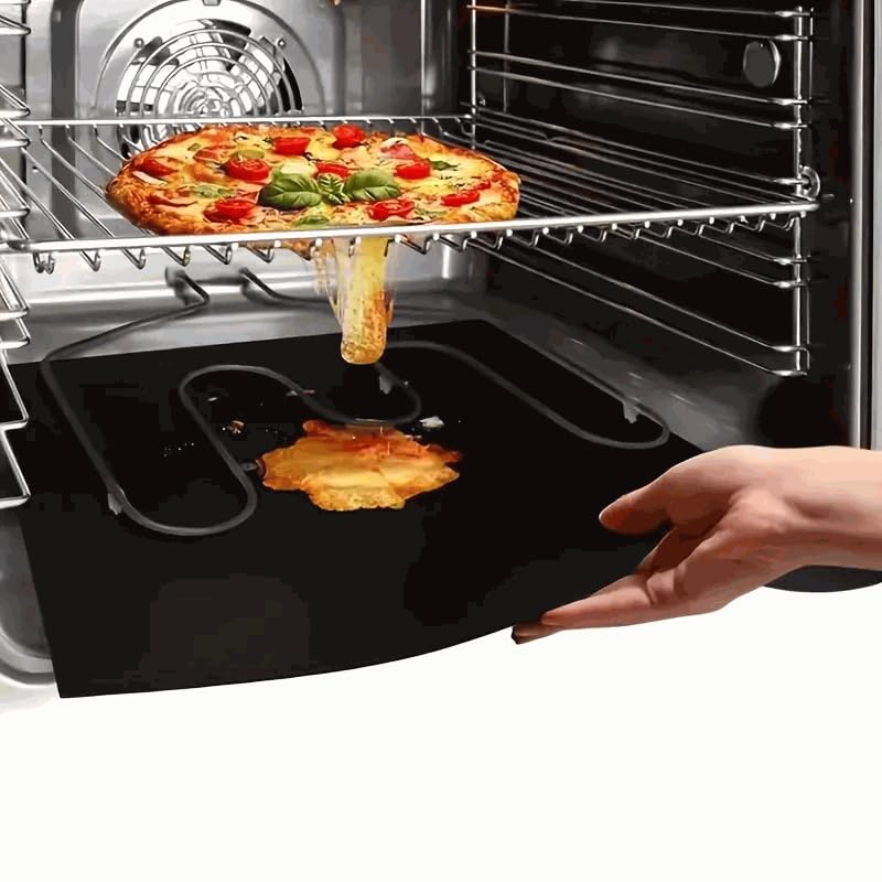 CHEFZOCO Alfombrilla Protector Para Horno, Tapete antiadherente para horno, protector de Horno, Lámina protectora para Horno, Soporta hasta 260 °C, Medida 50x40 cm recortable, Fibra de vidrio