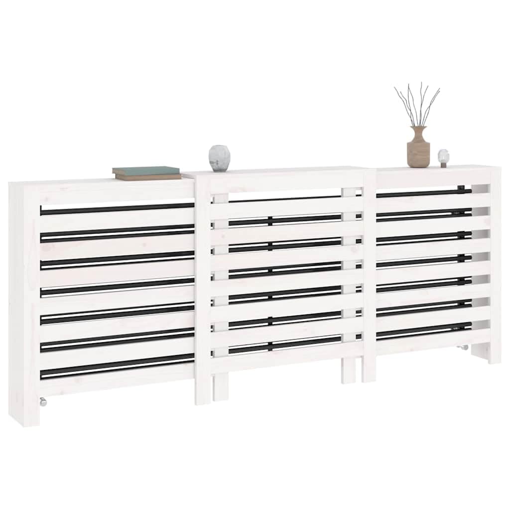 Copertura per termosifone, 210 x 21 x 85 cm, in legno di pino massiccio