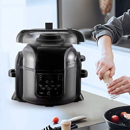 Liseng Lid Stand Silicone Lid Holder Accessories Compatible with Foodi Pressure Cooker and Fryer 5 Qt, 6.5 Qt and 8 Quart, Black - Image 3