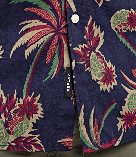 REPLAY M4953p.000.71960 Camicia, Multicolore