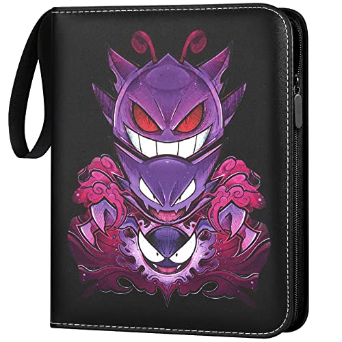Sammelalbum für Karten, Sammelkarten Album Sammelheft 40 Seiten 720 Karten, Tragbar Wasserdicht PU Karten Halter Heft Ordner Buch, Sammelkartenalben Geschenke für Sammler (Lila) Cover