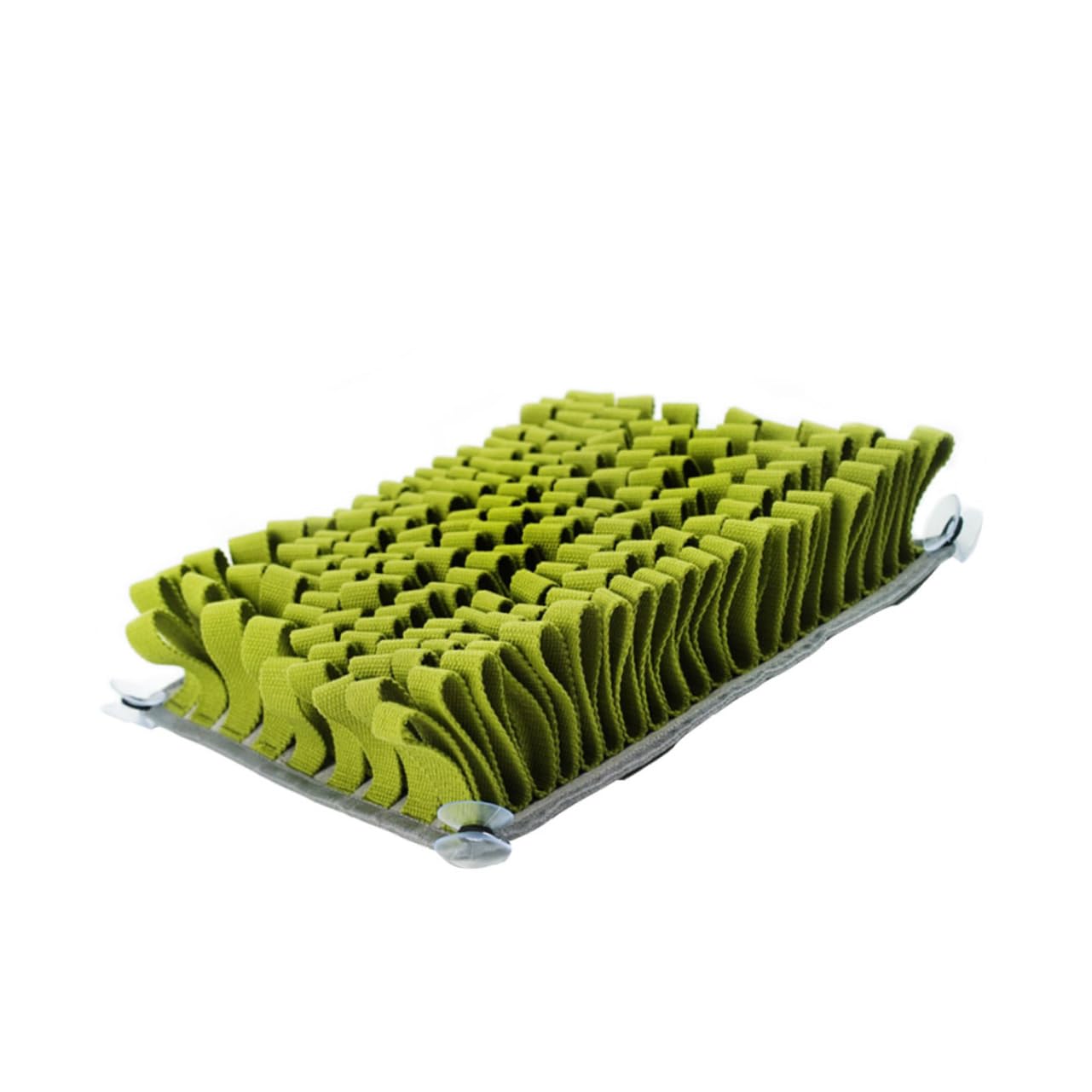 Tapis D’alimentation pour Chien Renifleur en Peluche Vert, 1 Pièce | Tapis de Fouille pour Animaux, Aide au Repas Lent L’entraînement, Format Couverture