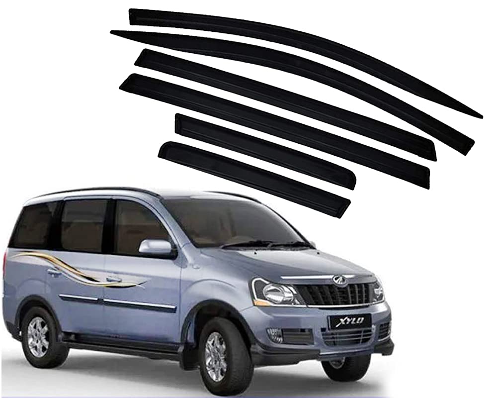 CAR SAAZ Unbreakable Door Visor for Xylo (2009-2019)(Set of 6Pcs)