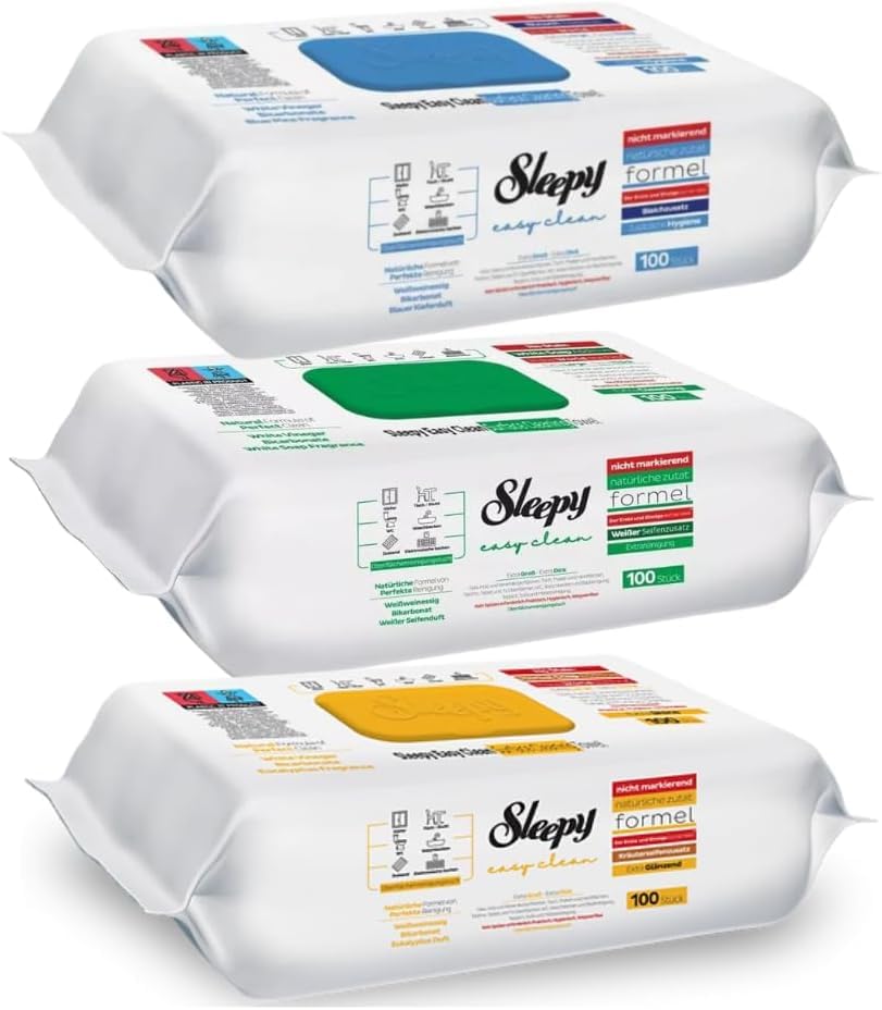 Lingettes de nettoyage végétales Sleepy sans chlore pour nettoyer sans odeur chimique