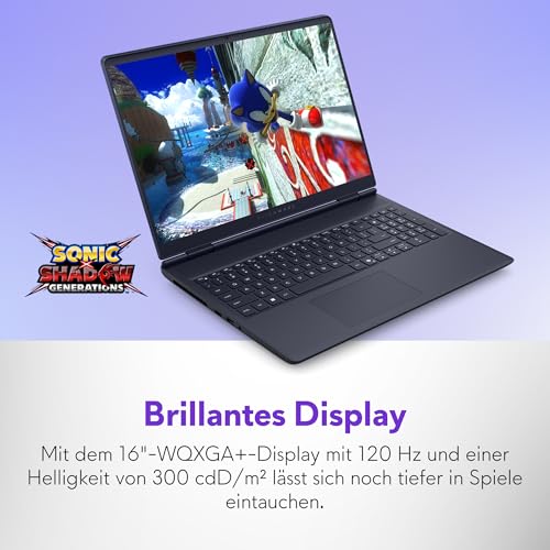 Alienware 16 Aurora Gaming Laptop AC16250 16" WQXGA 120Hz 100% sRGB Display, Intel 7 240H, NVIDIA GeForce RTX 5060, 16GB RAM, 1TB SSD, 3 Monate Game Pass, W11 Home, QWERTZ-Tastatur - 1 Jahr Garantie