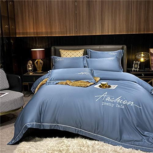 Luxury Plush Shaggy Duvet Cover Set Duvet Set Soft Bedding Cover Micro Quilt Cover Zipper Fastening Tie 2 Adults and Teenagers (Syss753 1.8 Meters 4 Pieces) image 5