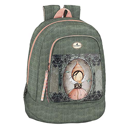 SAFTA 611913572 Mochila Grande Adaptable a Carro Santoro, Verde (8412688359073)
