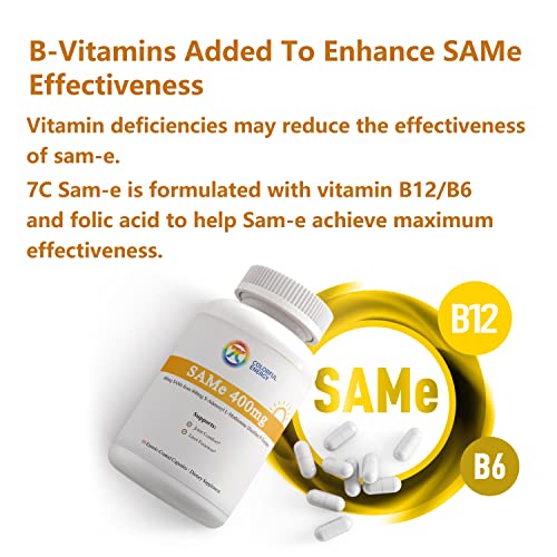 7c SAM-e 400mg Supplement with B Vitamins