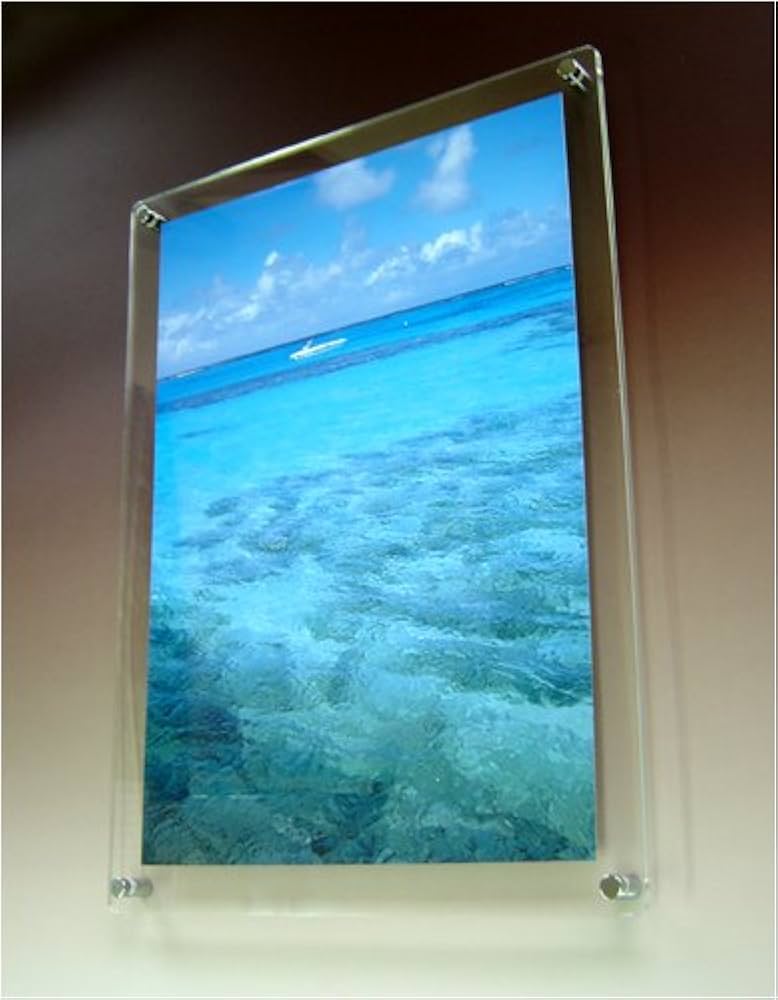 ポスターフレーム　アクリル　UVcutクリアー Amazon.co.jp: UVカットアクリルの透明なフォトフレーム