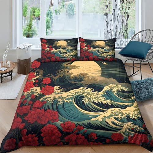 Parure de lit requin 3D de qualité supérieure en microfibre King 220x240cm - 4