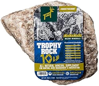 TROPHY ROCK Redmond All Natural Mineral Salt Rock, Deer Lick and Attractant (10 LB)