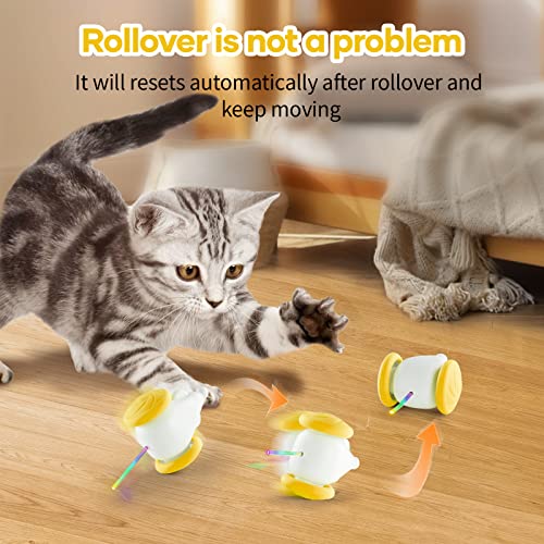Belobill Interactive Cat Toys For Indoor Cats, Kitten Toys, Automatic Cat Toys With Led Lights, Smart Electric Cat Mice Toys, Pet Exercise Toys, Usb Rechargeable, Auto On/Off #TOP3