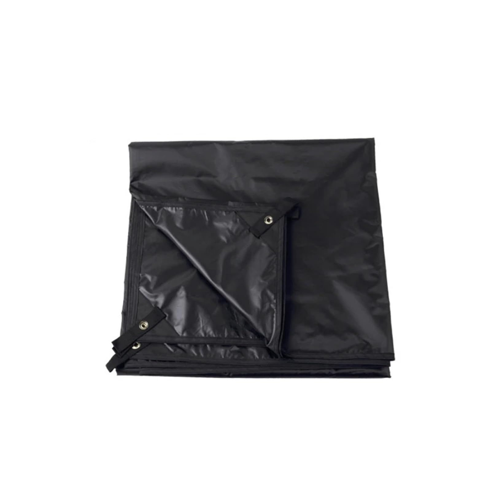 Waterproof Tarp, Without Poles Black Outdoor Sun Shelter Awning Tent, Multiple Sizes(6x4.4m)