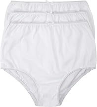 Marlon Womens Venetia White 100% Cotton Full Brief Pack Of 3