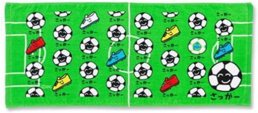 Amazon｜おえかきさん タオル サッカー部活だ！おえかきさん フェイス