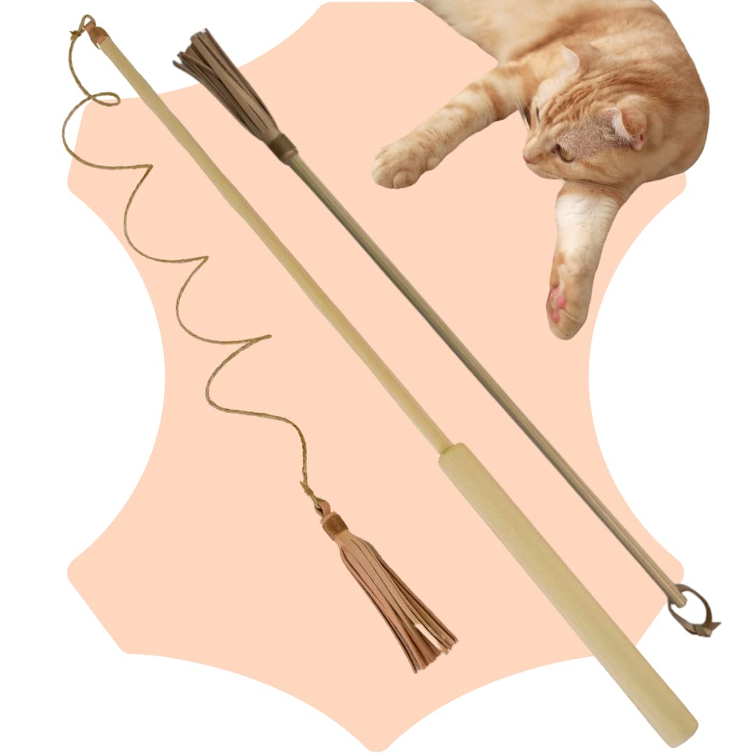 Amazon | 山猫本舗 猪革 猫じゃらしセット【caccia（カッチャ