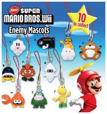 Super Mario Bros: Wii Enemy Mascots Phone Chamrs Set of 10