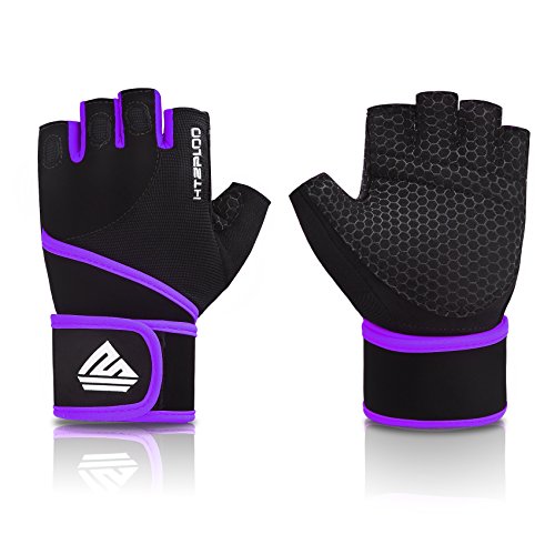 HTZPLOO Workout Gloves Gym Gloves Weight Lifting Gloves for Women with Full Palm