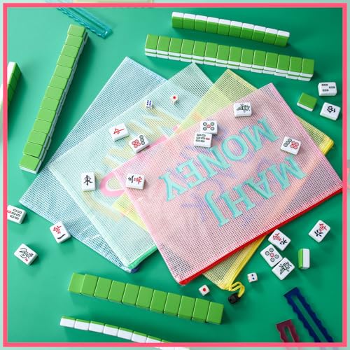 Set de 4 Bolsas para Fichas Mahjong 34.5 x 24.5 cm miniatura 4