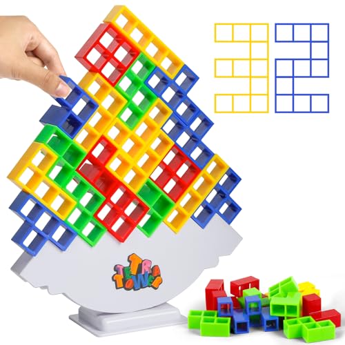 Tetra Tower - Bloques De Equilibrio Tetris Para Niños Y Adultos | Juego De Habilidad Y Coordinación 5+ Años